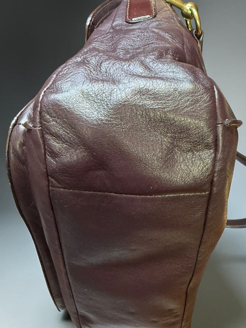 Coach Kristin Ostrich Embossed Leather Spectator Satchel — EUC - Picture 6 of 16